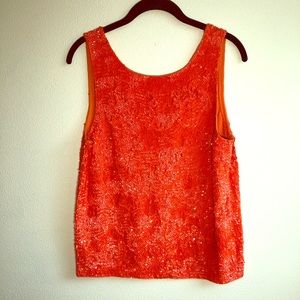 J. Crew Sequin tank top. Size M
